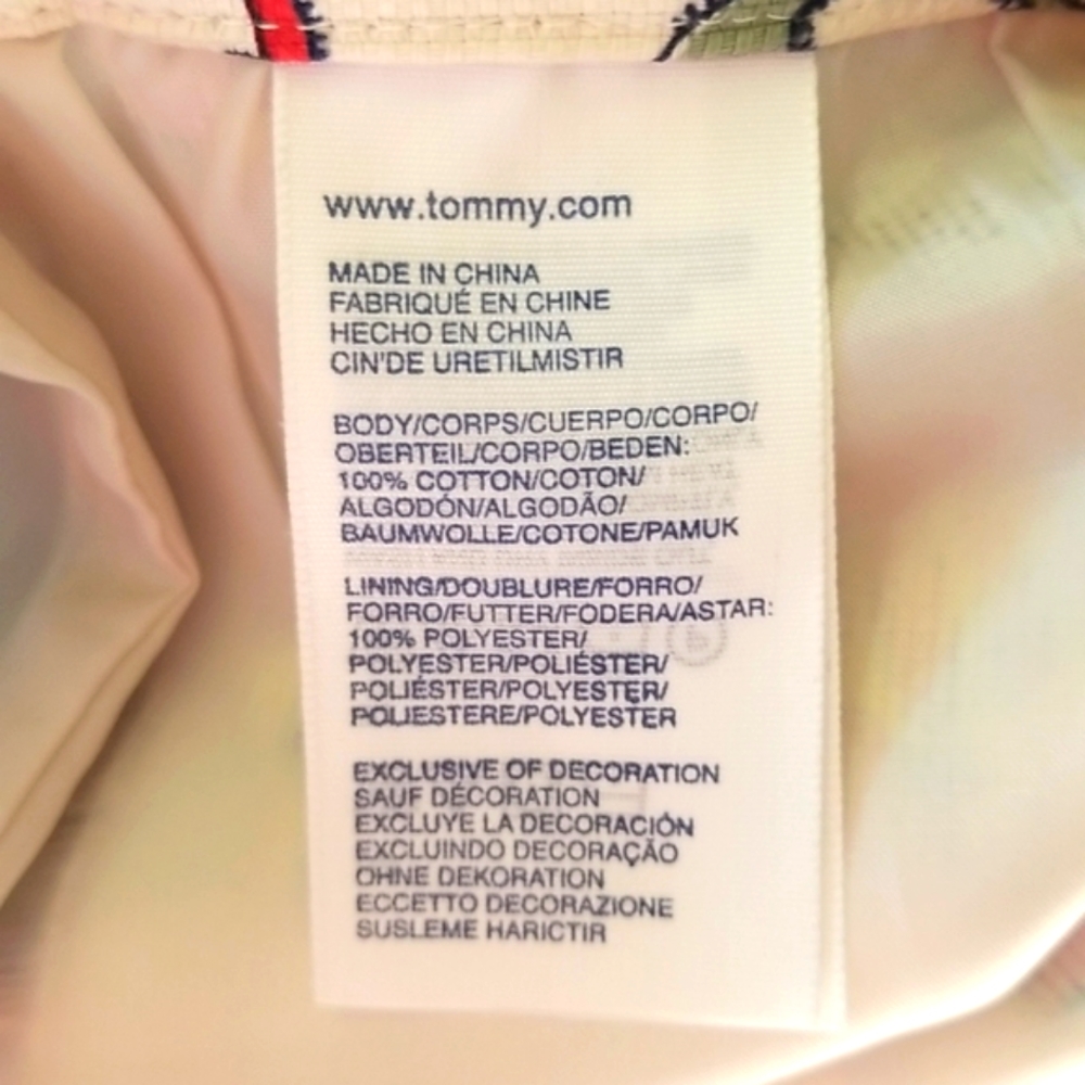 TOMMY HILFIGER  Kaleidoscope Festive Fabric Zipper Wiggle Summer Spring  Skirt 8 - Picture 6 of 12